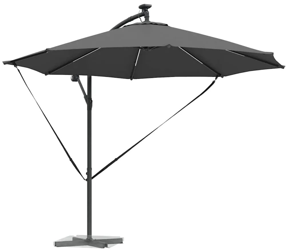 vidaXL Ομπρέλα Cantilever Banana Ανθρακί 294 x 294 x 248 cm
