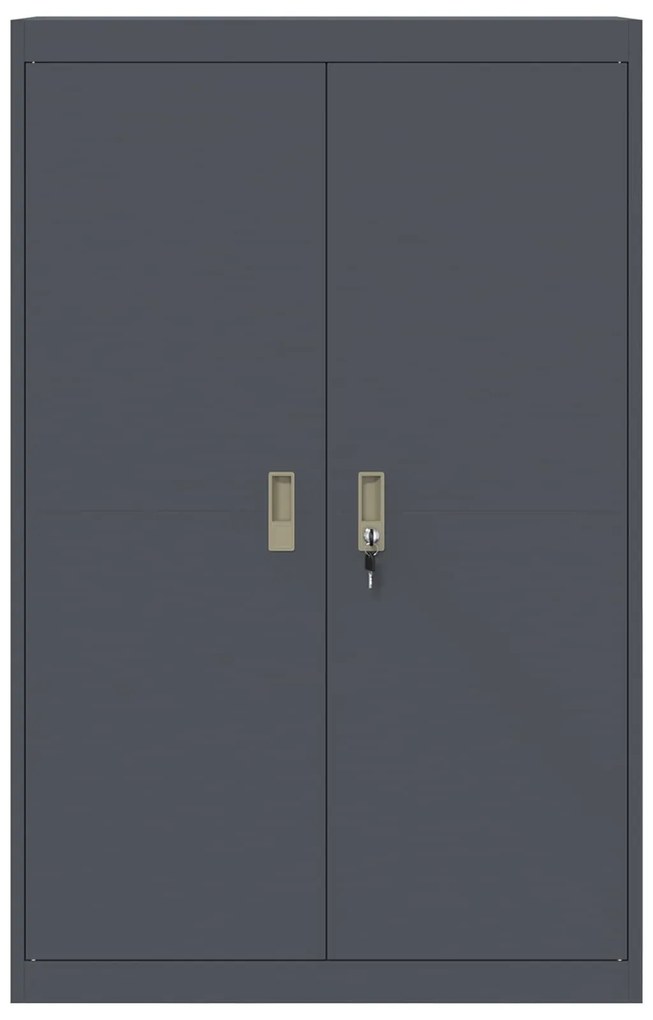 vidaXL Ντουλάπι αποθήκευσης 2 pcs Ανθρακί 90 x 40 x 140 cm