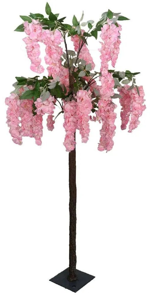 Τεχνητό Δέντρο Γλυσίνια 7380-6 160cm Pink Supergreens Fiberglass