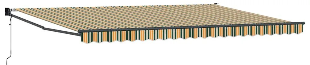 vidaXL Σκηνίτσα Αναδιπλούμενη Striped Πράσινο, Κίτρινο 500 x 300 εκ