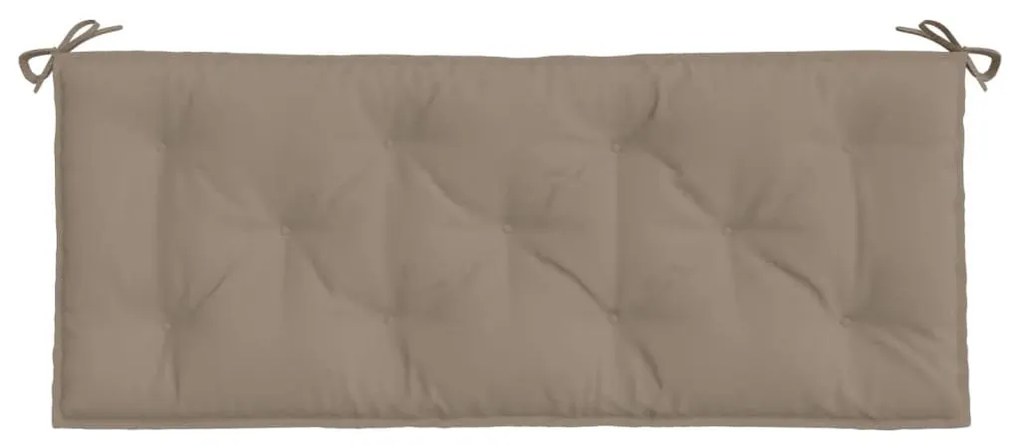 Μαξιλάρια Πάγκου Κήπου 2 τεμ. Taupe 120x50x7cm Ύφασμα Oxford - Μπεζ-Γκρι