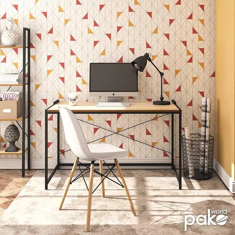 Γραφείο εργασίας Ramon φυσικό-μαύρο 120x60,5x70εκ 120x60.5x70 εκ.