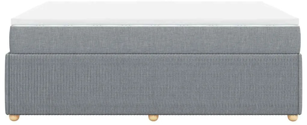 vidaXL Κρεβάτι Boxspring με Στρώμα Αν. Πράσινο 160x200εκ Υφασμάτινο