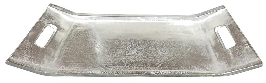 OFFRO DECO ΔΙΣΚΟΣ ΑΛΟΥΜΙΝΙΟ ΑΣΗΜΙ 37x19,5xH3,5cm - 018249