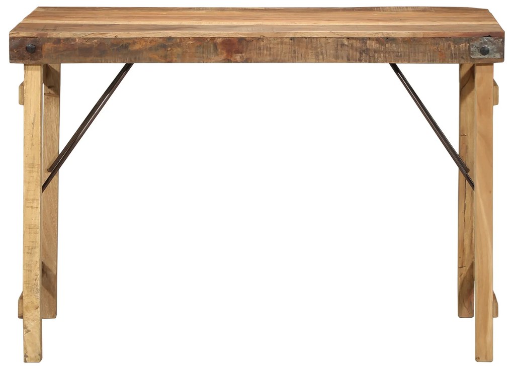 vidaXL Τραπεζαρία Καφέ 110 x 55 x 76 cm Μασίφ ανακυκλωμένο ξύλο