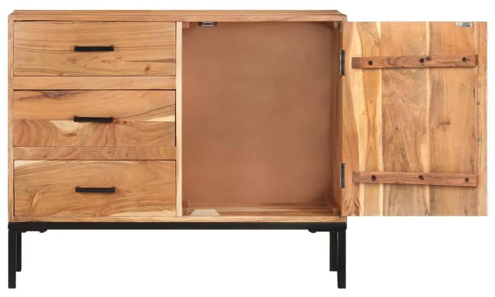 vidaXL Ντουλάπι με Συρτάρια 88 x 30 x 73 εκ. από Μασίφ Ξύλο Ακακίας