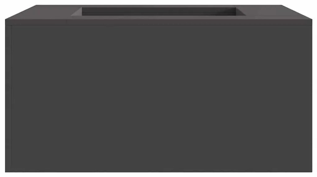 vidaXL Φωτιά Μαύρο 80 x 80 x 40 cm Κρύα έλαση από χάλυβα