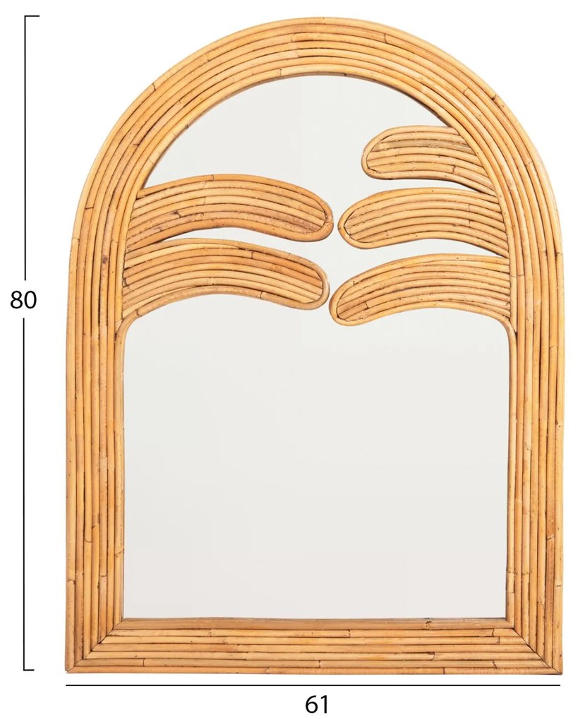 ΚΑΘΡΕΠΤΗΣ ΤΟΙΧΟΥ REFLECT  ΦΥΣΙΚΟ RATTAN 61x5x80Υεκ.