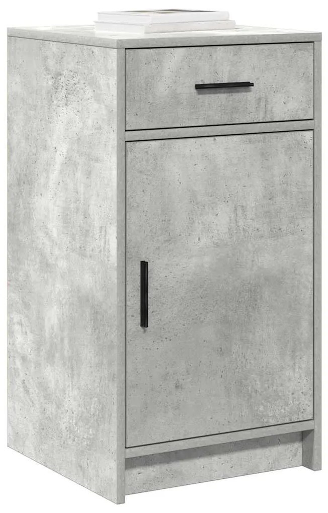 vidaXL Πλαϊνό γραφείο με συρτάρι Σκυρόδεμα Γκρι 40 x 40.5 x 75 εκ
