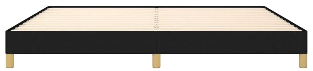 vidaXL Σκελετός Κρεβατιού Χωρίς Στρώμα Μαύρο 200x200 εκ. Υφασμάτινο