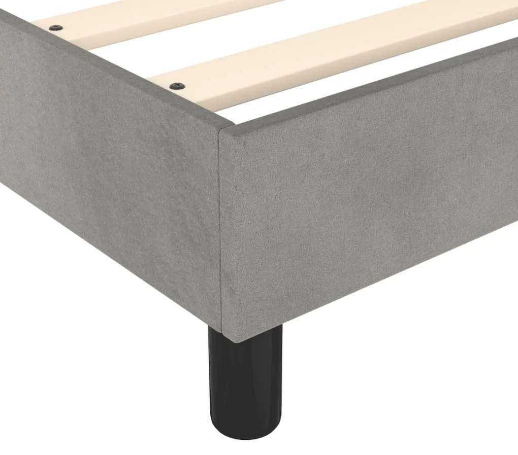 ΚΡΕΒΑΤΙ BOXSPRING ΜΕ ΣΤΡΩΜΑ ΑΝΟΙΧΤΟ ΓΚΡΙ 140X200 ΕΚ. ΒΕΛΟΥΔΙΝΟ 3144333