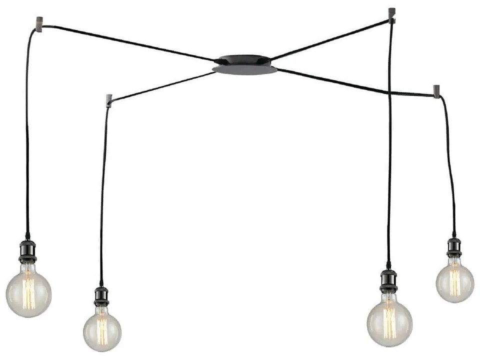 Φωτιστικό Οροφής Κρεμαστό I-Groove-S4 NER E27 250x16cm Black Luce Ambiente Design