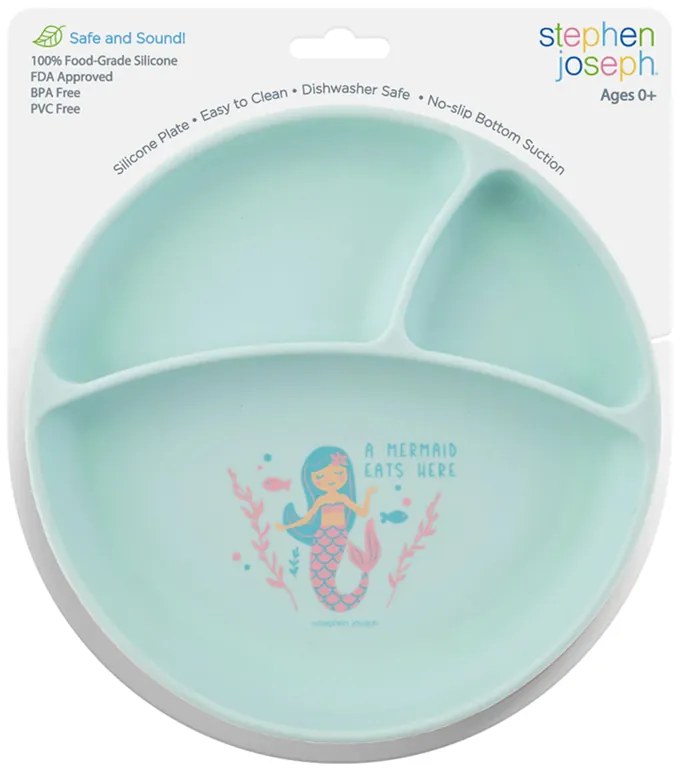 Πιάτο σιλικόνης Stephen Joseph Mermaid