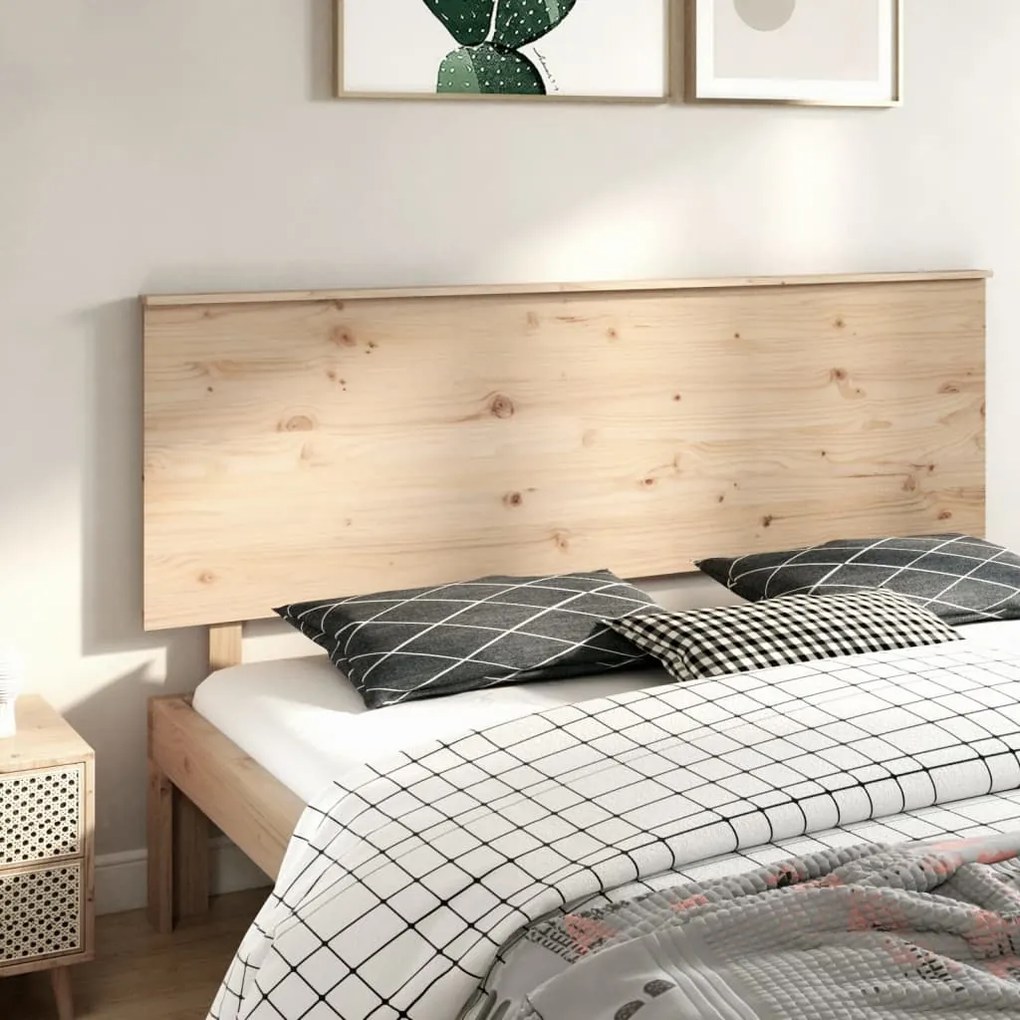 vidaXL Κεφαλάρι Κρεβατιού 184x6x82,5 εκ. από Μασίφ Ξύλο Πεύκου