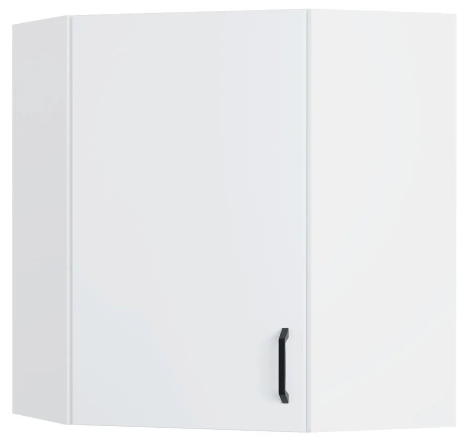 Modest Πάνω Ντουλάπι Γωνιακό Λευκό 60-60x30x72cm WC6072M02