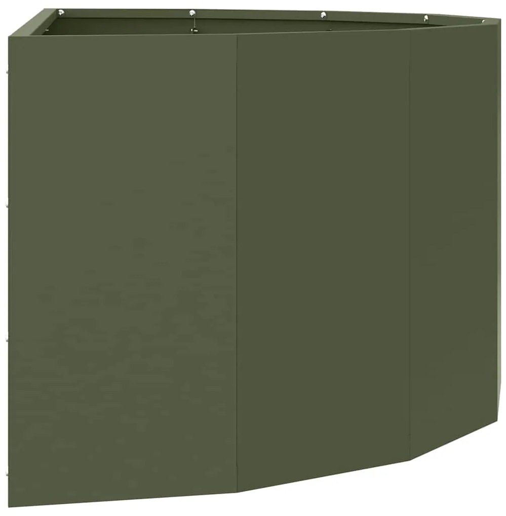 vidaXL Γλάστρα Ελιά Πράσινη 90 x 45 x 35 cm Ατσάλι