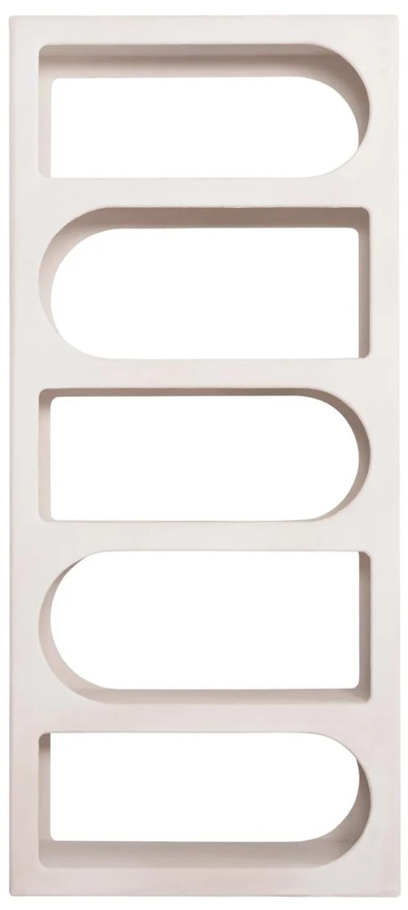 ΒΙΒΛΙΟΘΗΚΗ ΣΕΙΡΑ SANTORINI  MDF ΣΕ ΥΠΟΛΕΥΚΟ ΧΡΩΜΑ 80x38x180Yεκ. 80x38x180 εκ.