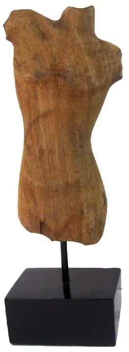 Επιτραπέζιο διακοσμητικό Body Inart φυσιό μάνγκο ξύλο-μέταλλο 14.5x9x38.5εκ