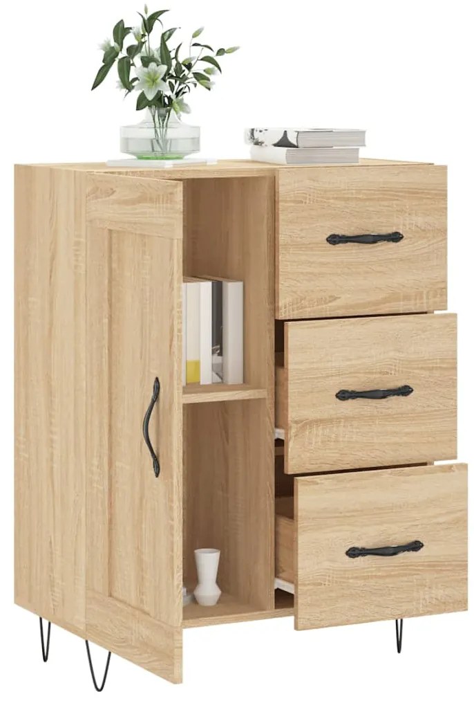 vidaXL Ντουλάπι Sonoma Δρυς 69,5 x 34 x 90 εκ. από Επεξεργασμένο Ξύλο