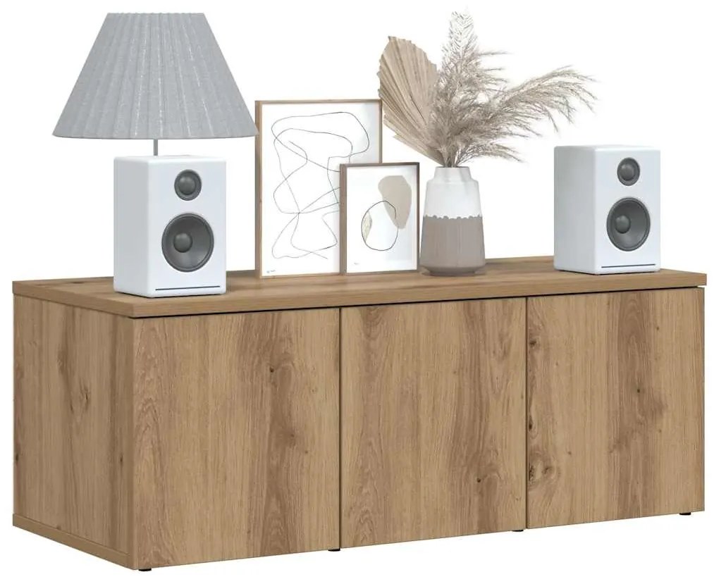 vidaXL ντουλάπι τηλεόρασης  Artisan Oak 80x34x30 cm Κατασκευασμένο ξύλο