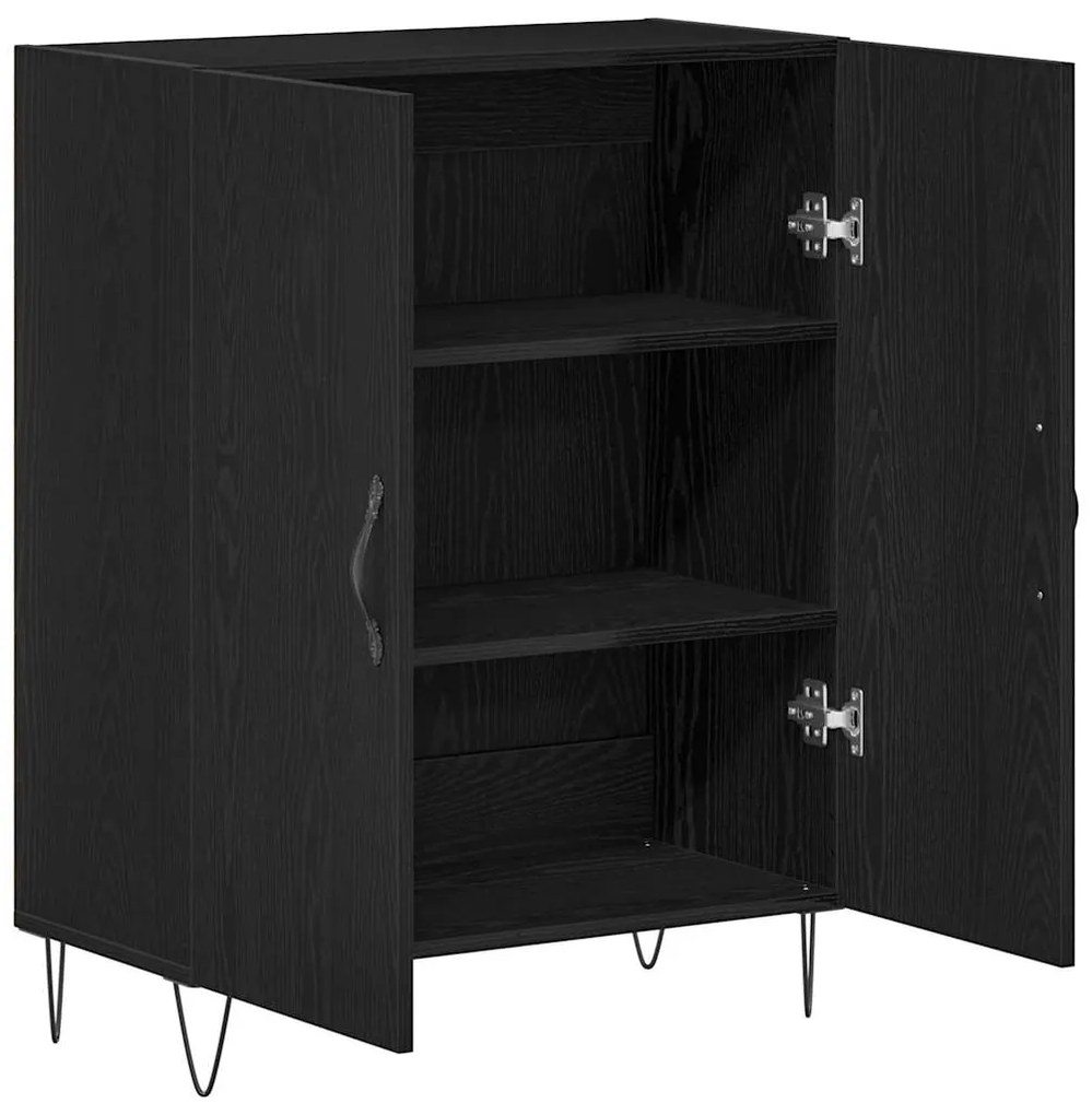 vidaXL Μπουφές Μαύρη δρυς 69.5 x 34 x 90 εκ. Επεξεργασμένο ξύλο