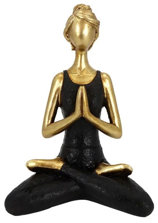 Φιγούρα Διακοσμητική Vasanta 2 022719 13,5x9xH19cm Gold-Black Polyresin