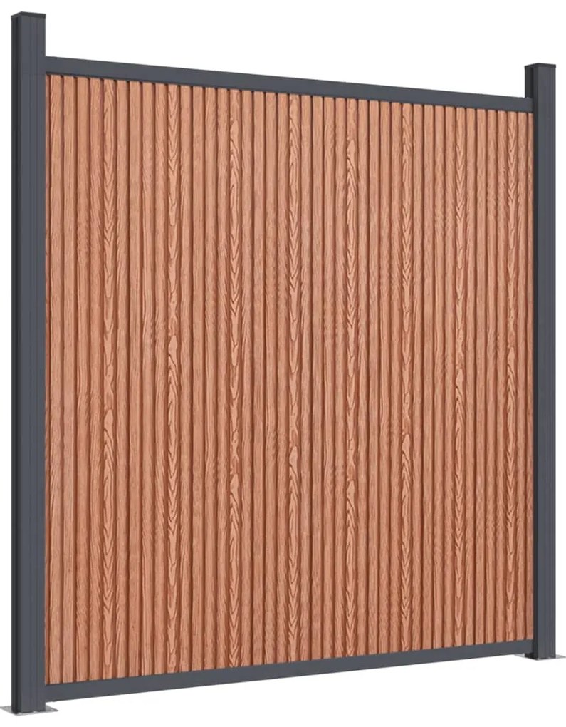 vidaXL Πάνελ Περίφραξης Καφέ 1391 x 186 εκ. από WPC