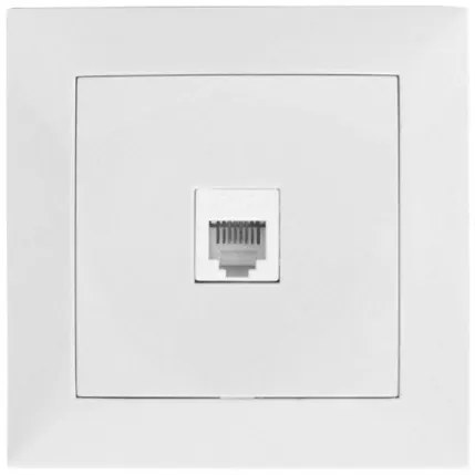 Πρίζα Τηλεφώνου Πλήρης RJ11 Lumen-15-0180-Λευκό 15-0180