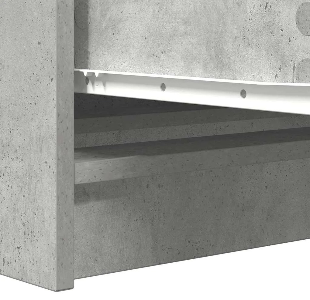 Sideboard Μπετόν Γκρι 100x35x76 cm Κατασκευασμένο ξύλο - Γκρι