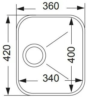 Νεροχύτης Apell 84-32 x 42 εκ.