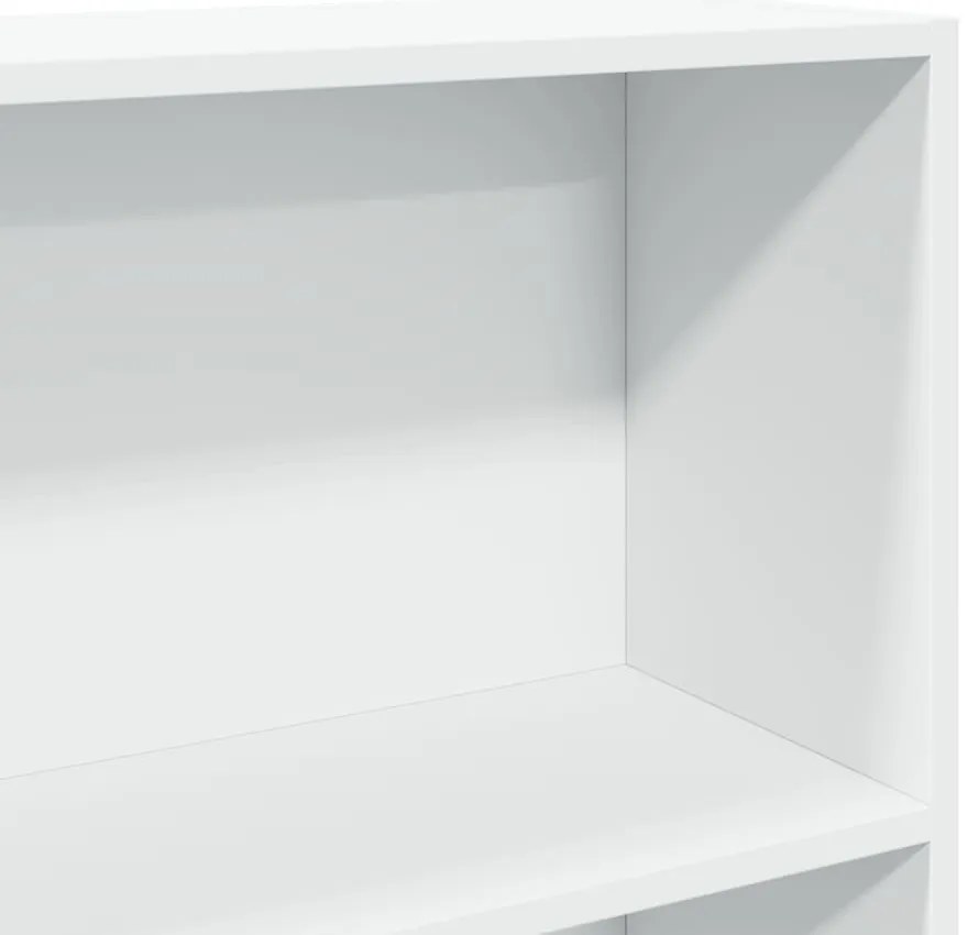 vidaXL Βιβλιοθήκη με 5 Ράφια Λευκή 80x30x189 εκ. Επεξεργασμένο Ξύλο