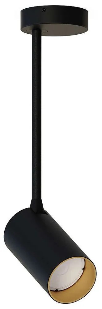 Φωτιστικό Οροφής - Σποτ Mono Long S 7673 1xGU10 10W Black-Gold Nowodvorski Metal, Plastic