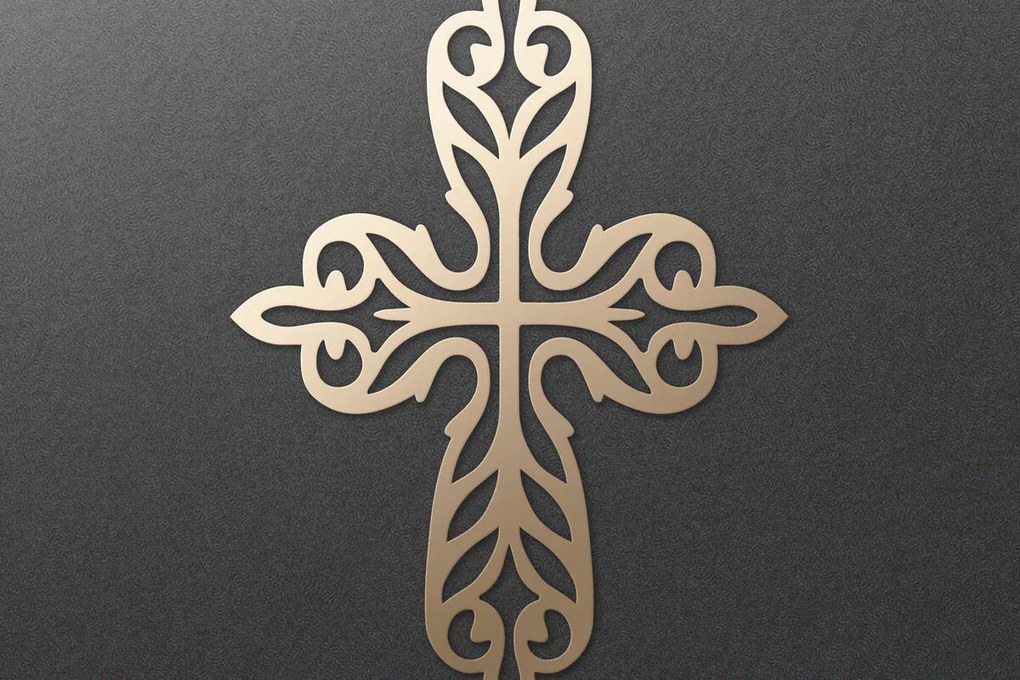 Σετ των 2 Intra απο ξύλο plywood 3mm-4mm πάχος – Περίτεχνος Faith Cross. Ιησούς Σταυρός Δίασταση  20x20 cm INTRAFABR-115243729