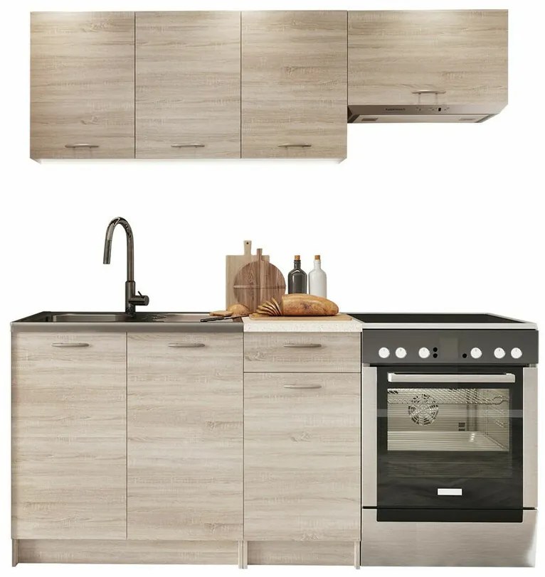 Σετ κουζίνας Trenton 101, 180x60cm, Πάγκος, Πλαστικοποιημένη μοριοσανίδα