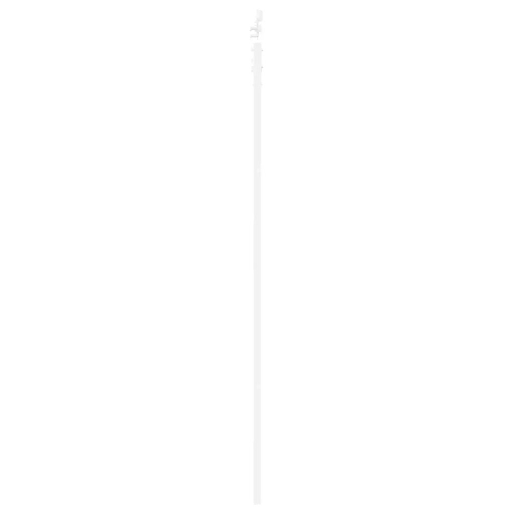 vidaXL Συρόμενη Πόρτα Λευκό 78 x 232 cm Μασίφ ξύλο πεύκου και χάλυβας
