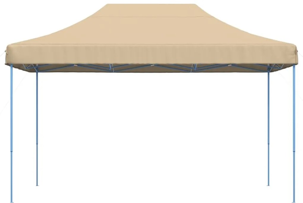 Τέντα Εκδηλώσεων Πτυσσόμενη Pop-Up Μπεζ 440x292x315 εκ. - Μπεζ