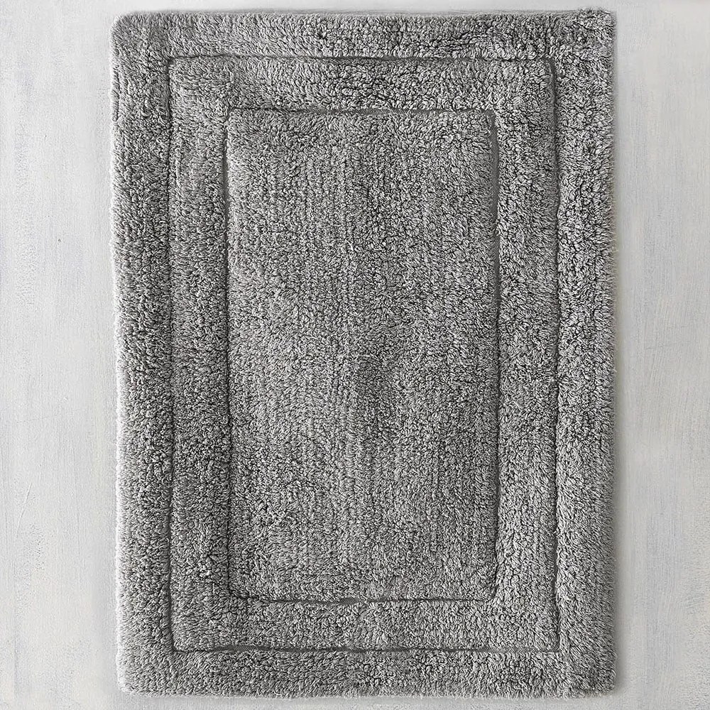 Πατάκι Μπάνιου Senna Dark Grey Ρυθμός 60Χ90 100% Βαμβάκι