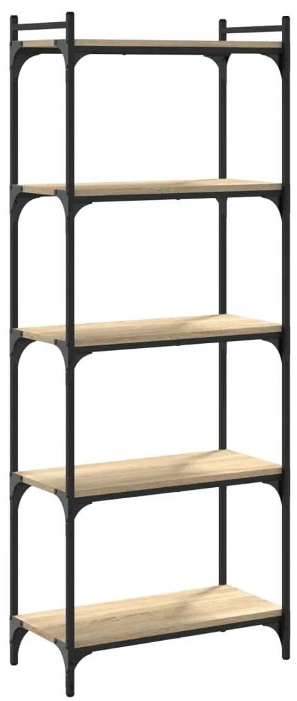 vidaXL Βιβλιοθήκη 5 Επιπέδων Sonoma Δρυς 60x30x154 εκ. Επεξεργ. Ξύλο
