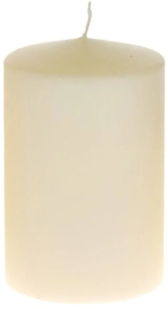 Κερί Κύλινδρος 36968 9x14cm Cream Παραφίνη