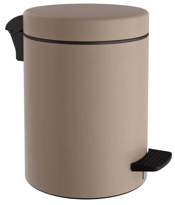 Κάδος Απορριμμάτων Μπάνιου (Φ20x28) Pam &amp; Co 5lt 96 Beige Matte