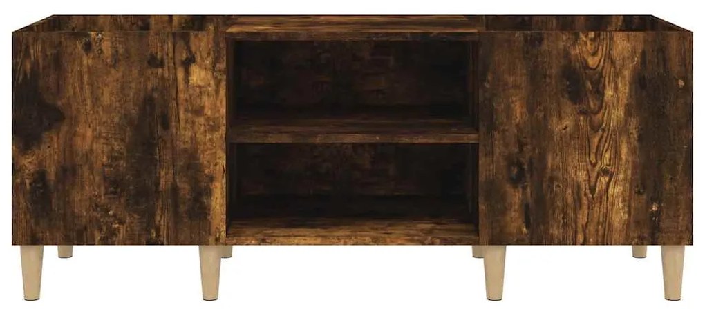 vidaXL Δισκοθήκη Καπνιστή Δρυς 121x38x48 εκ. από Επεξεργασμένο Ξύλο
