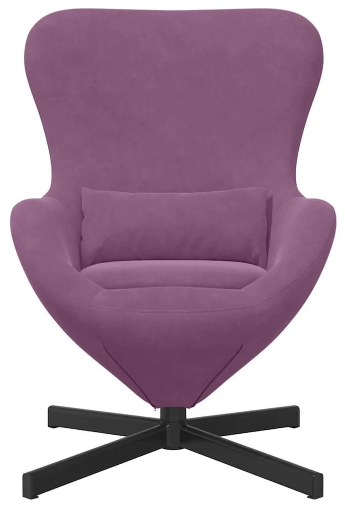 vidaXL Κάθισμα-αυγό Μοβ 63 x 73 x 90 εκ Βελούδο