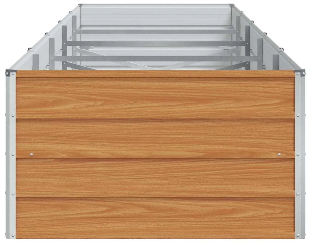 vidaXL Υπερυψωμένη Ζαρντινιέρα Ανοιχτό καφέ 400 x 80 x 45 cm