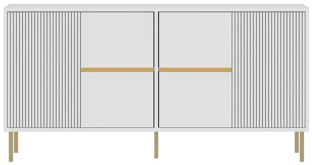 Μπουφές Nedara 327ODS1338 150x36x75cm White Μοριοσανίδα, Μελαμίνη