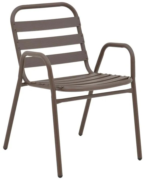 Σετ κήπου - Τραπεζαρία Vergo - Sussie 3 τεμ. μέταλλο καφέ Φ60x70 εκ. 60x60x70 εκ.