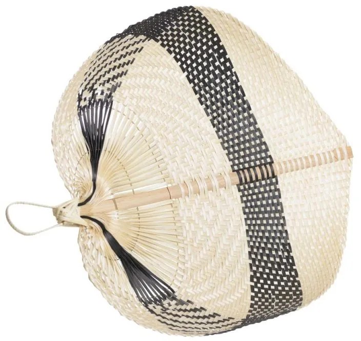 Διακοσμητικό τοίχου από μπαμπού "PAI PAI" Φυσικό - Μαύρο 30x37εκ