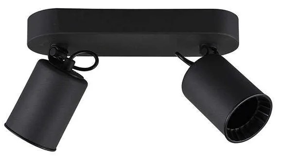 Φωτιστικό Οροφής-Σποτ Pago 24x15x7cm Black Mat-Black 803500232 Trio Lighting Metal, Plastic