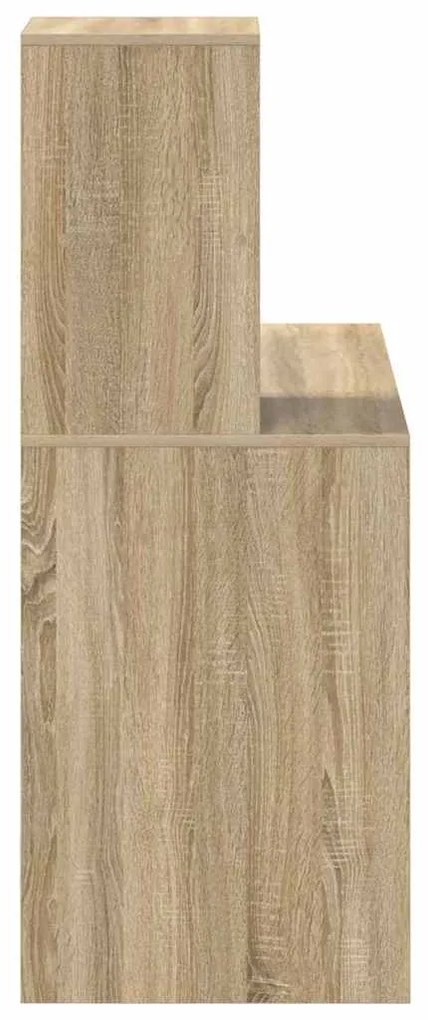 vidaXL Γραφείο Sonoma Δρυς 102 x 50 x 124 εκ. Επεξεργασμένο ξύλο