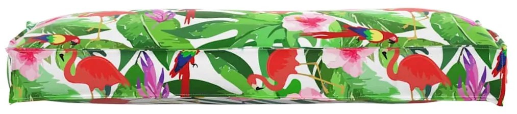 vidaXL Μαξιλάρι παλέτας για πλάτη Floral Πολύχρωμο 120 x 40 x 12 cm