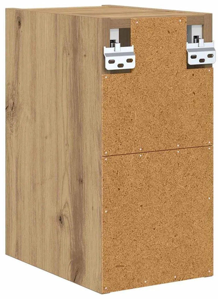 vidaXL Κρεμαστό ντουλάπι με αποθήκευση Artisan Oak 20 x 29,5 x 40 εκ.